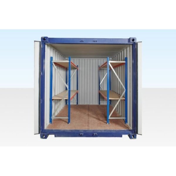 adjustable, heavy duty racking for container