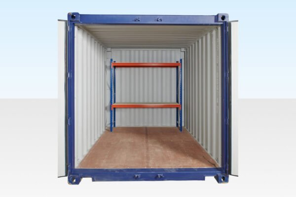 adjustable, heavy duty racking for container