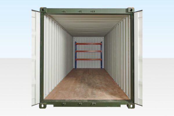 adjustable, heavy duty racking for container