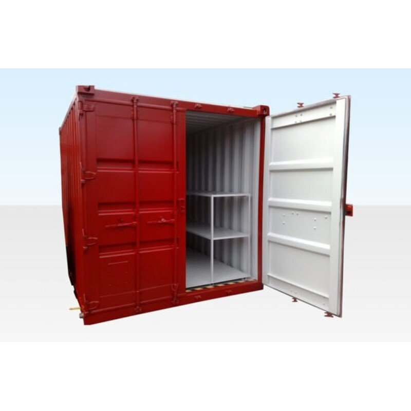 10ft x 8ft flat floor bunded store