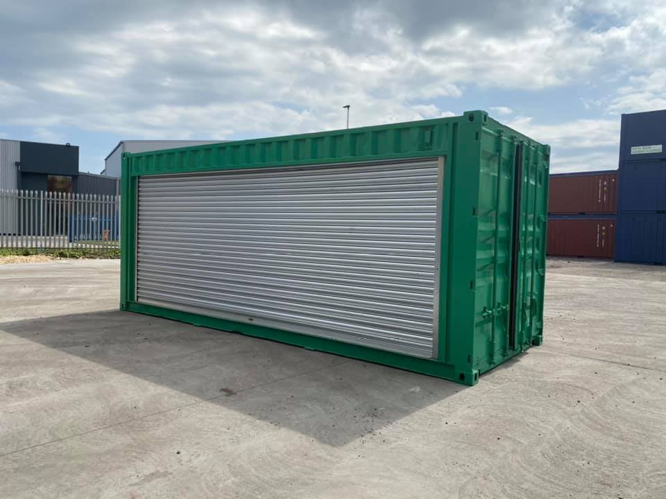 20ft roller shutter conversion container