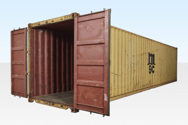 40ft x 8ft used shipping container high cube