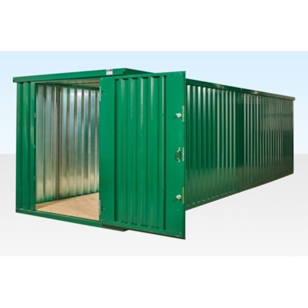 8m x 2.1m end linked flat packed container bundle (powder coated)
