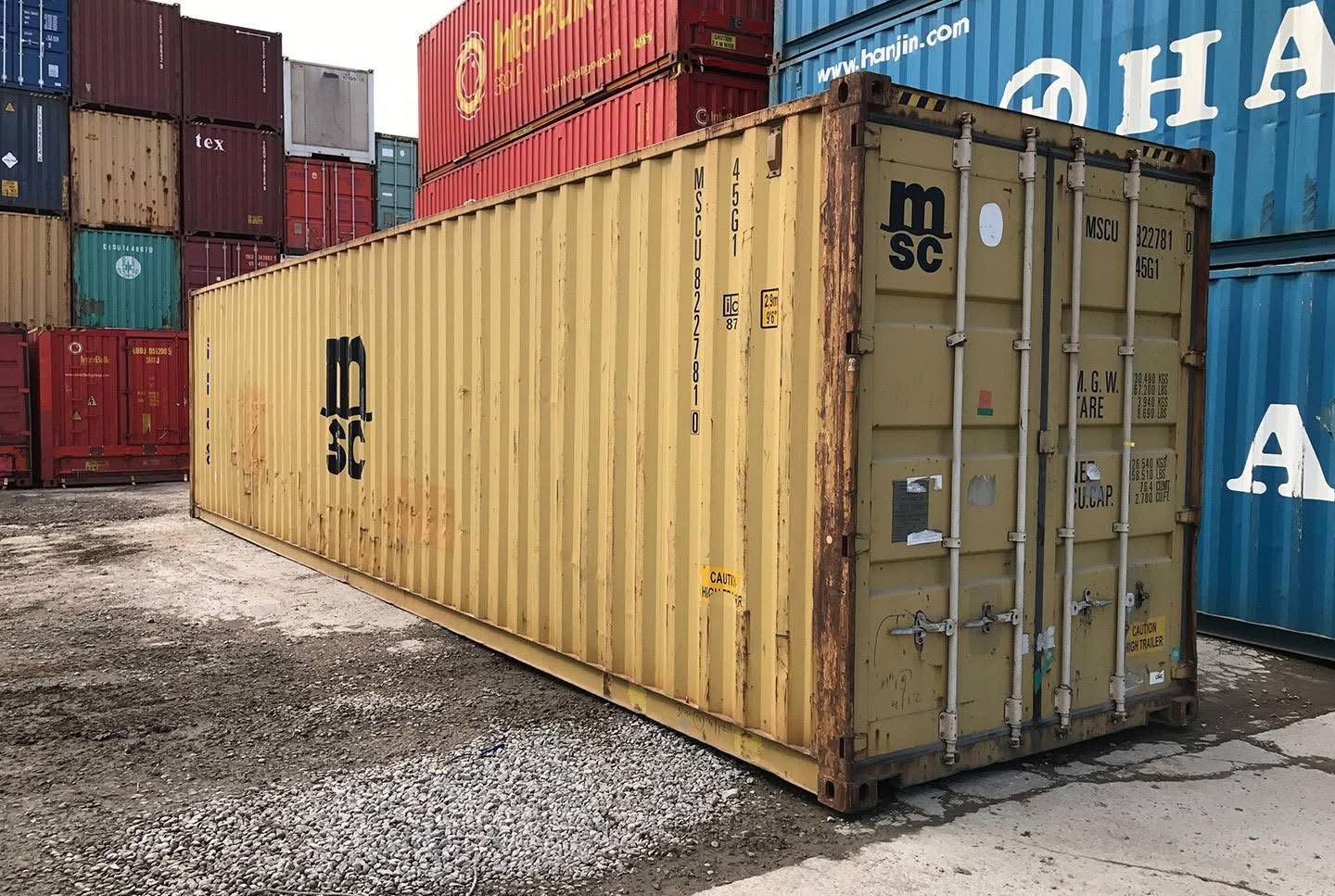 40ft x 8ft used storage container – standard