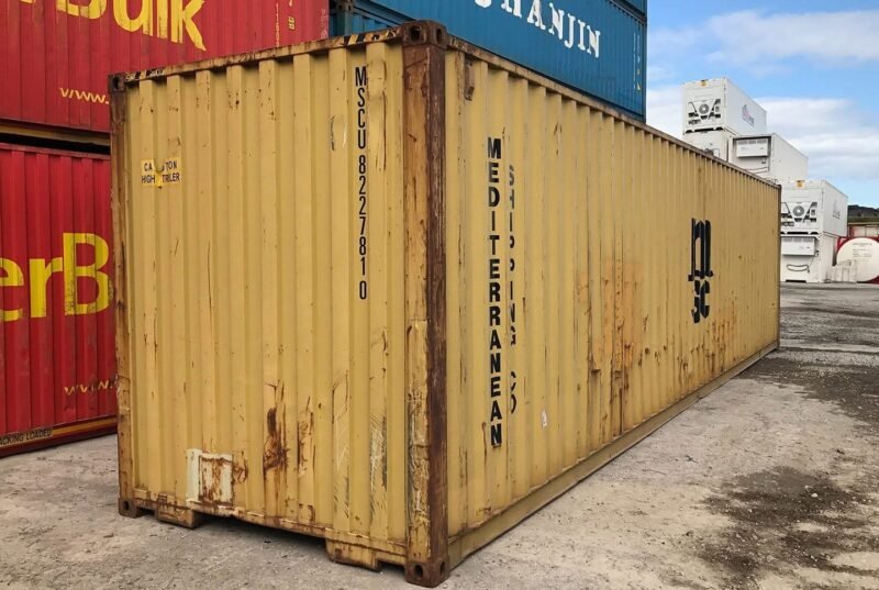 40ft x 8ft used storage container – standard