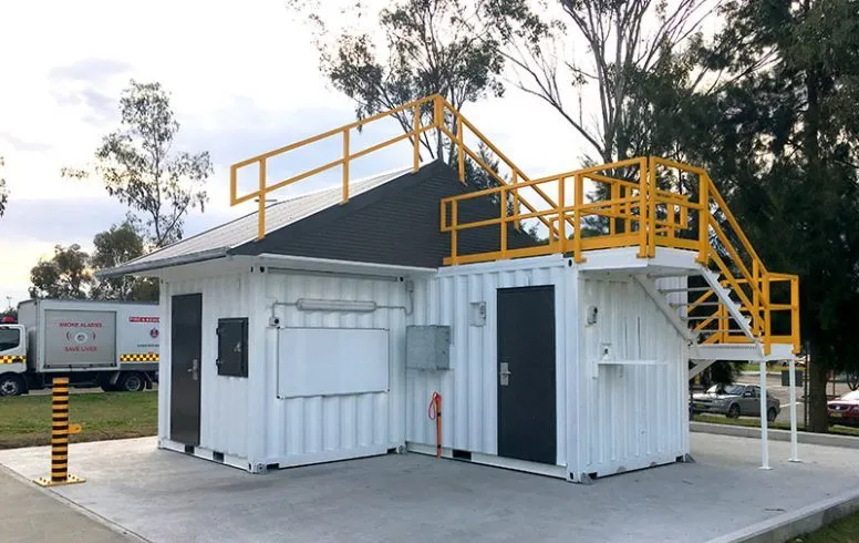 mobile confined space training container