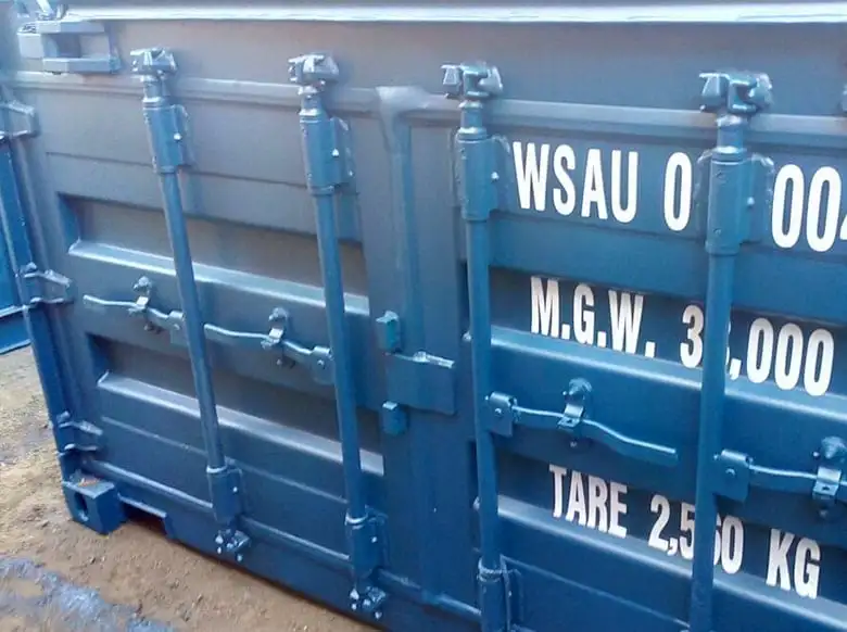 open top half height shipping containers