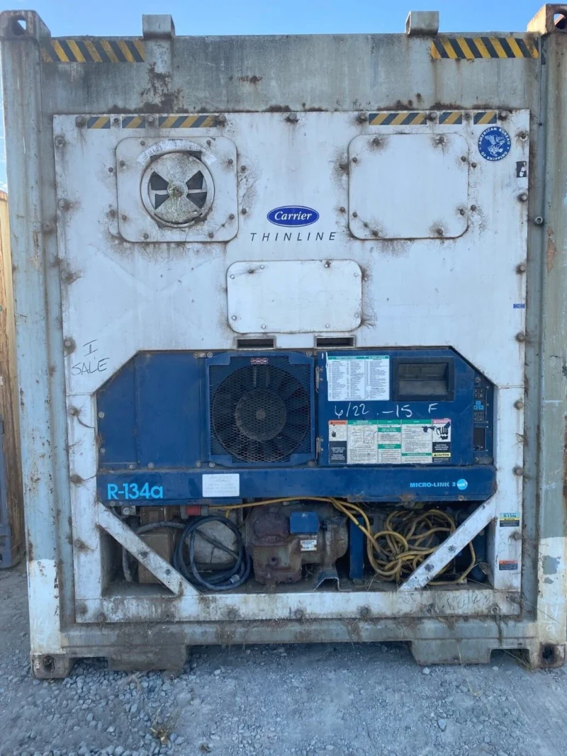 used 40ft refrigerated shipping container – with custom side door access