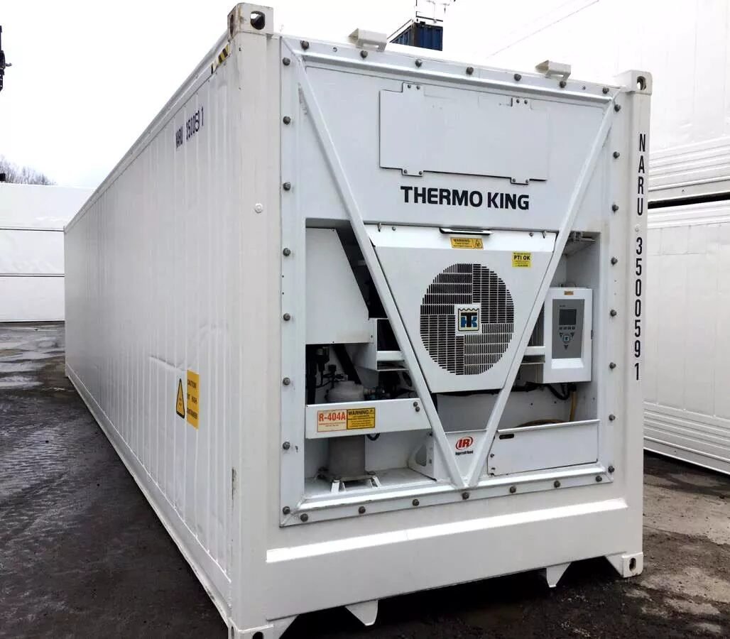 40 Feet Freezer Container Compact Mobile Cold Storage -40°C Reefer Container