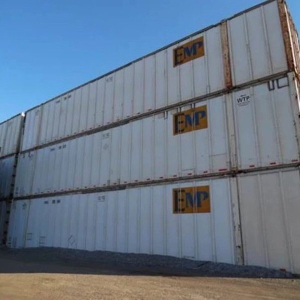 Used 53ft High Cube Shipping Container – Galvanised Aluminium