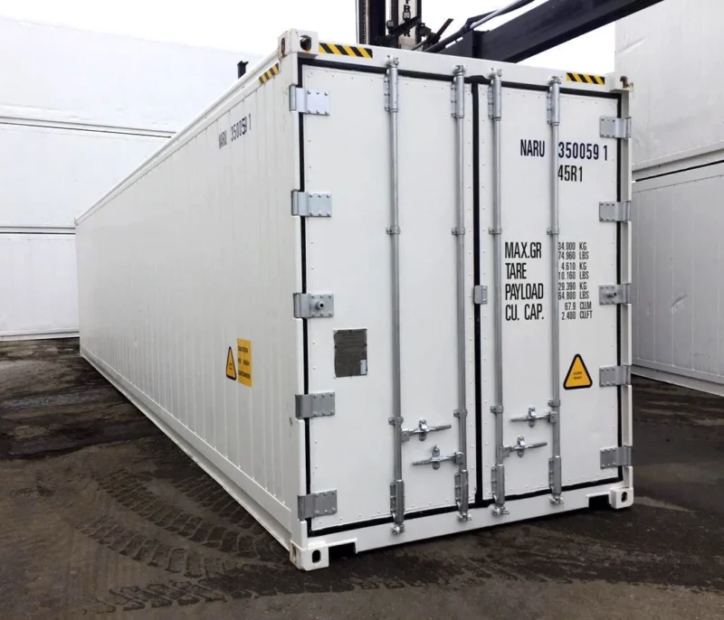 40 feet freezer container compact mobile cold storage 40°c reefer container