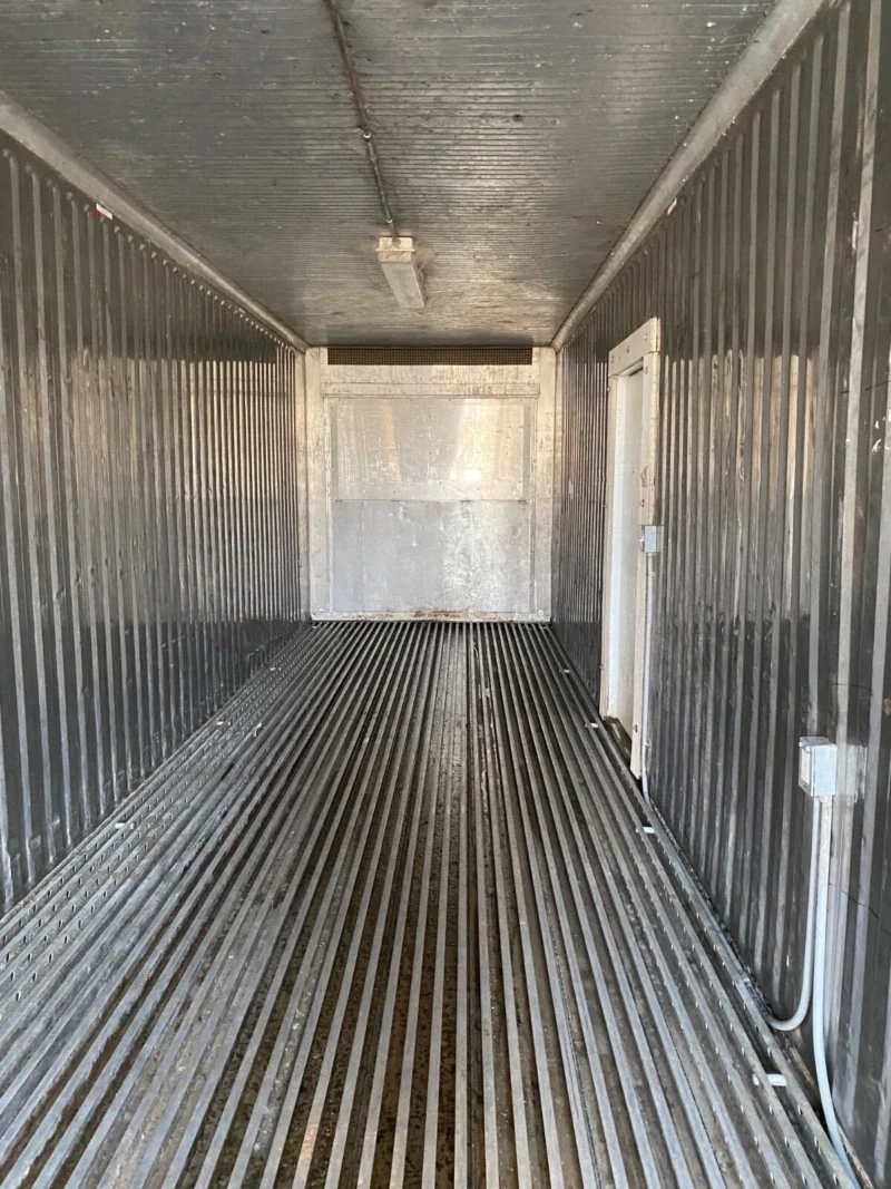 used 40ft refrigerated shipping container – with custom side door access