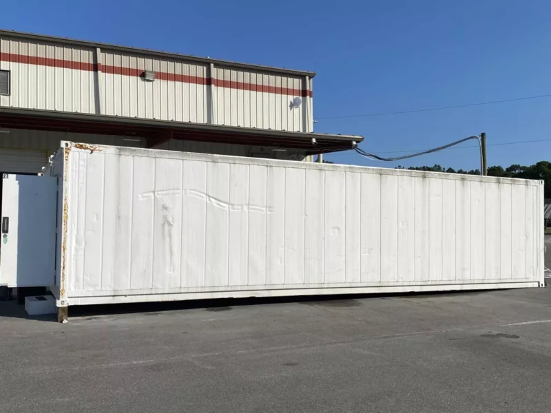 40 foot high cube insulated shipping container with 5 ton bard hvac