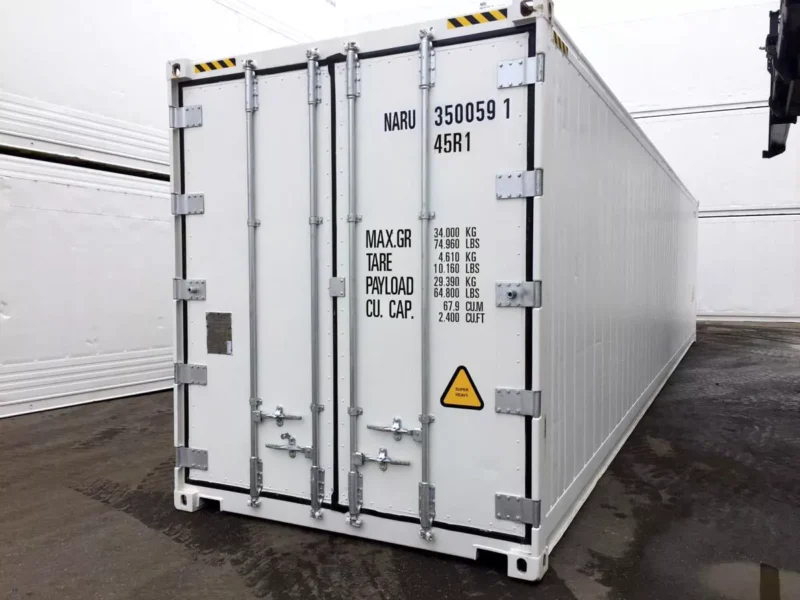 40 feet freezer container compact mobile cold storage 40°c reefer container