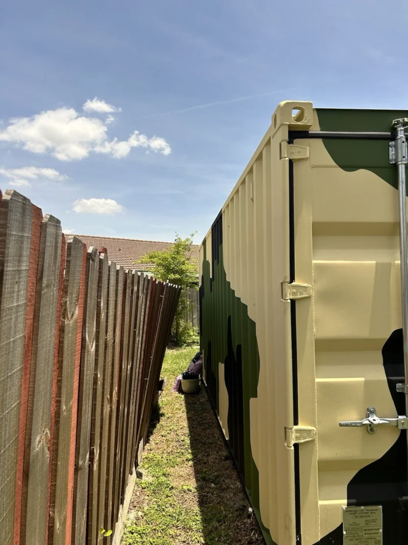 20ft camouflage storage container – wind & water tight