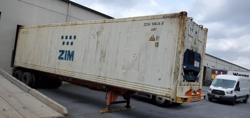 40ft hc reefer container–wind & water tight, non working for sale