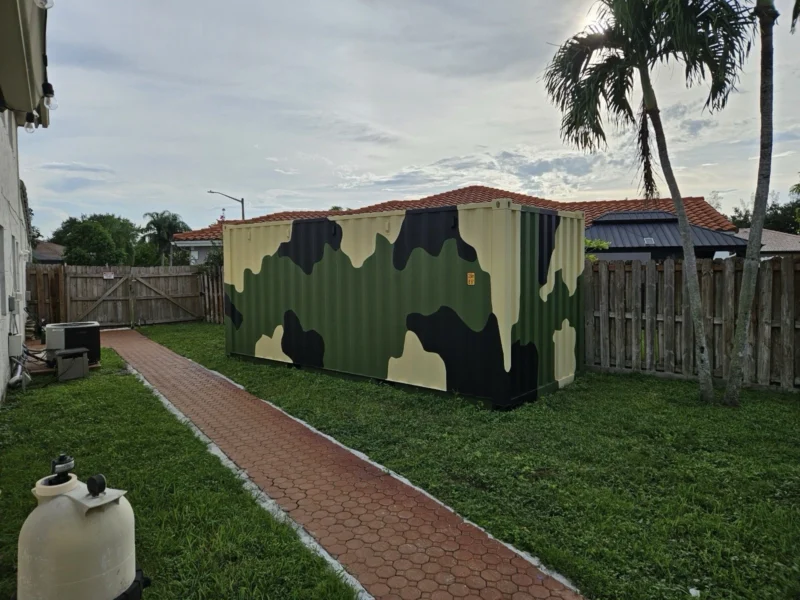 20ft camouflage storage container – wind & water tight